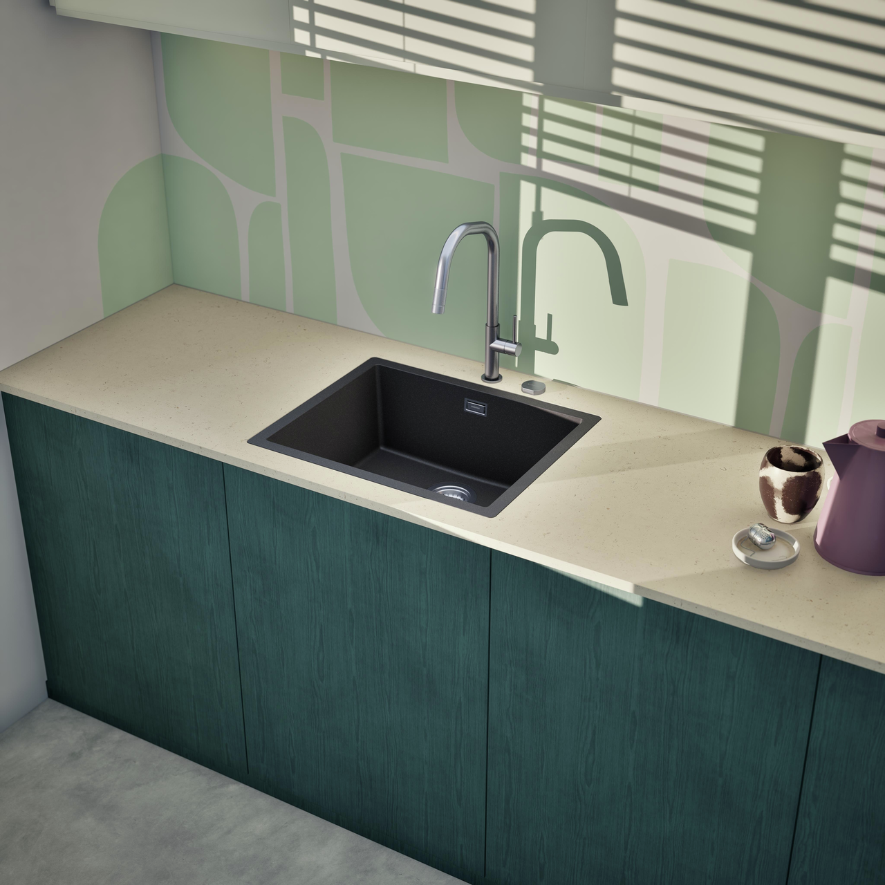 Dřez FORMHAUS D-100LS NERO